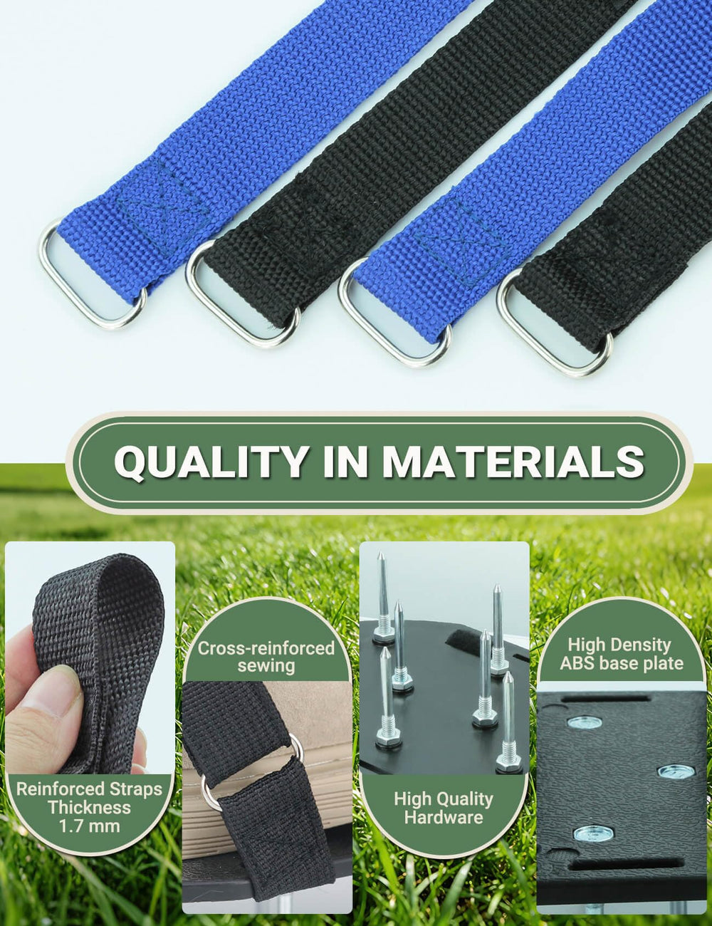 MILLUXXi Lawn Aerator Shoes on a lawn with grass