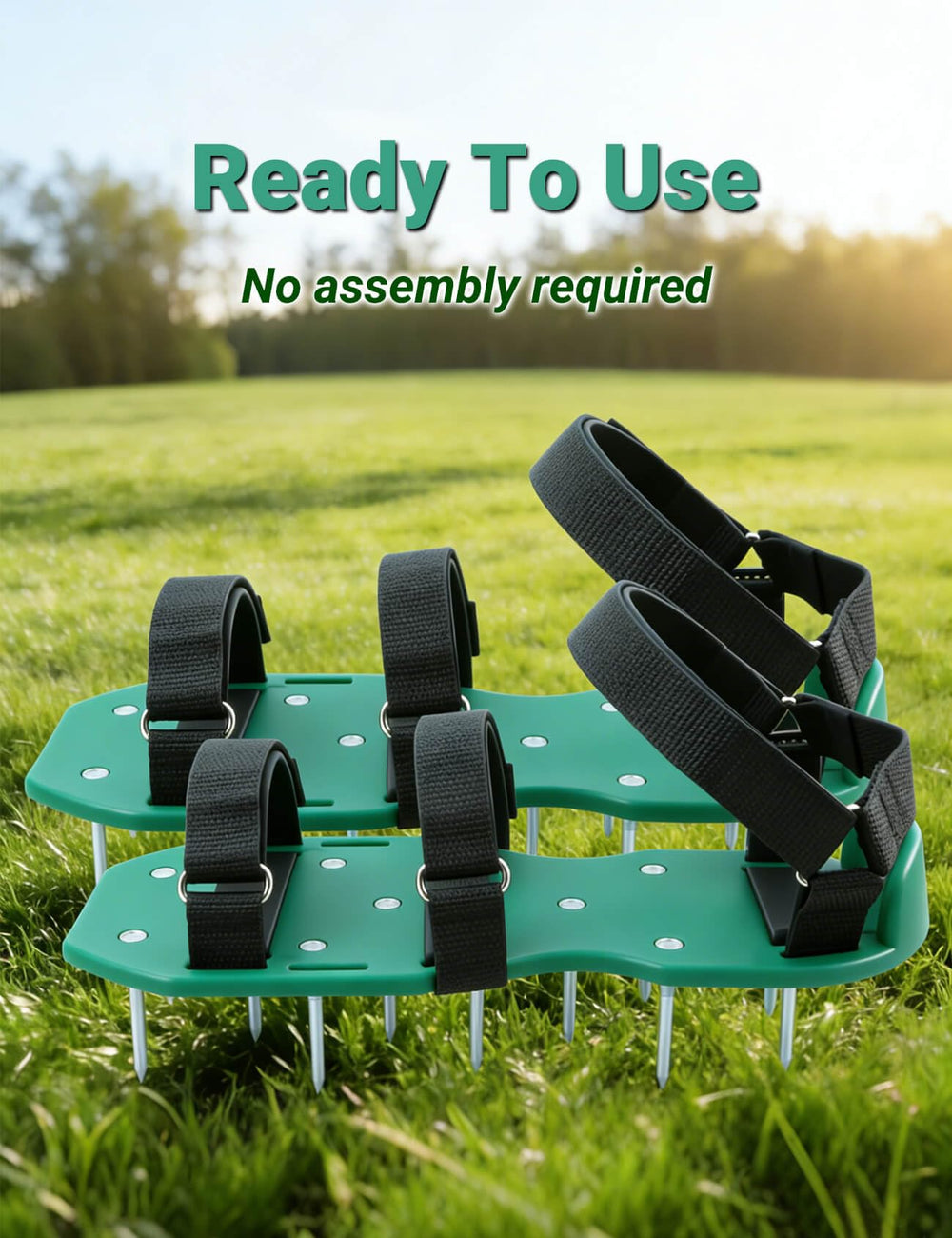 MILLUXXi Lawn Aerator Shoes with adjustable straps