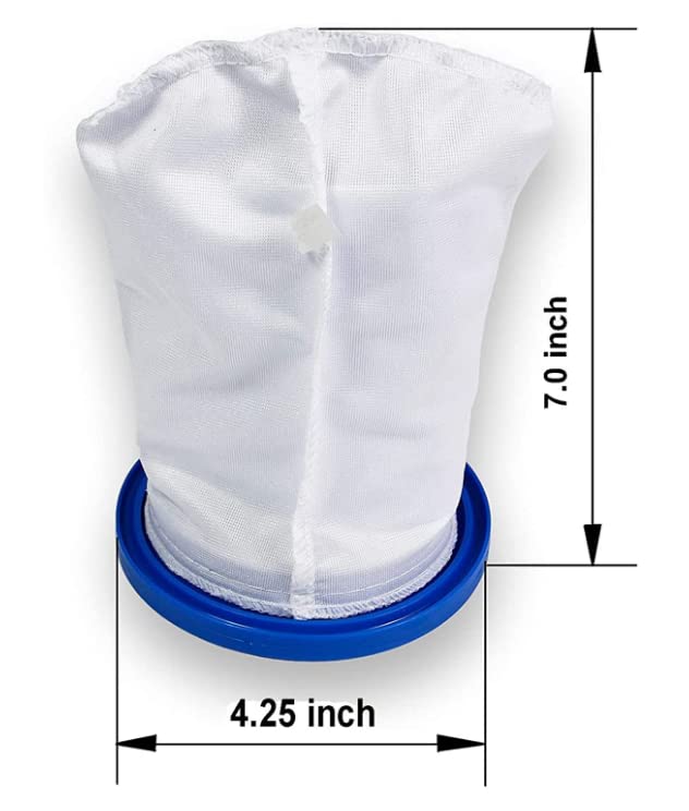 MILMUMU Sand & Silt Filter Bag back view showing durable mesh