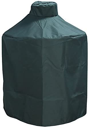 Mini Lustrous Grill Cover for Medium Big Green Egg, Green front view