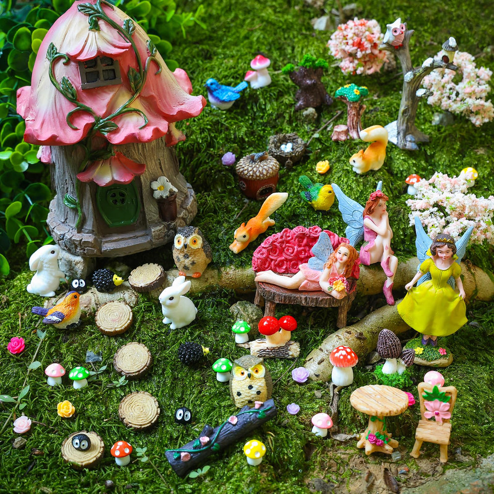 Mini ships and hedgehogs included in HIYZI fairy set
