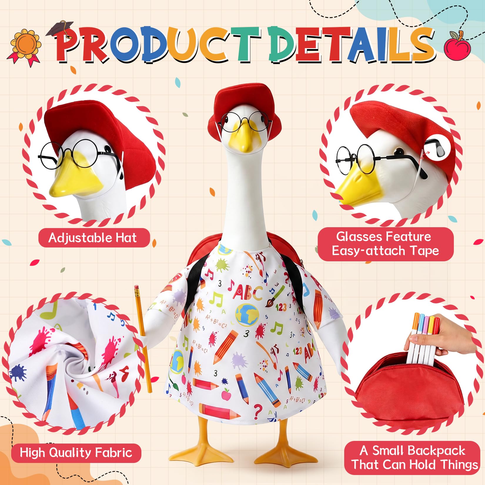 Miniature backpack included in Hodola goose outfit