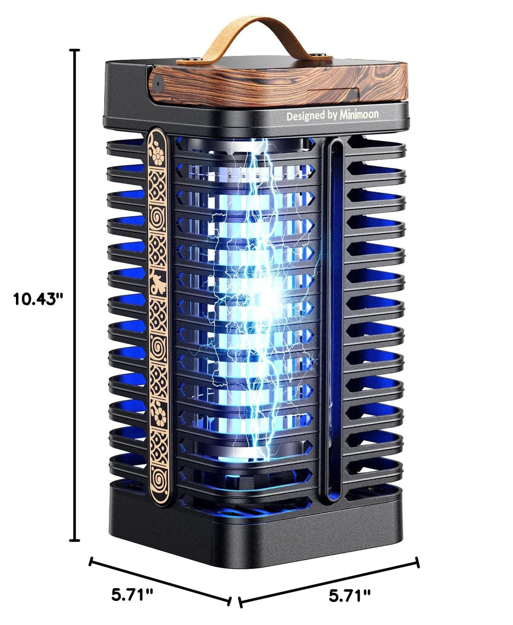 Minimoon Bug Zapper black model from different angle