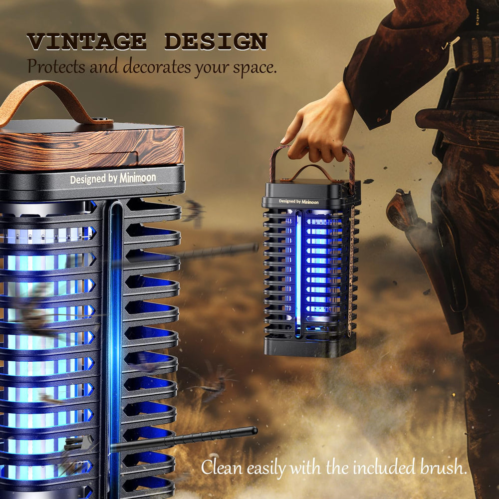 Minimoon Bug Zapper cleaning port for easy maintenance