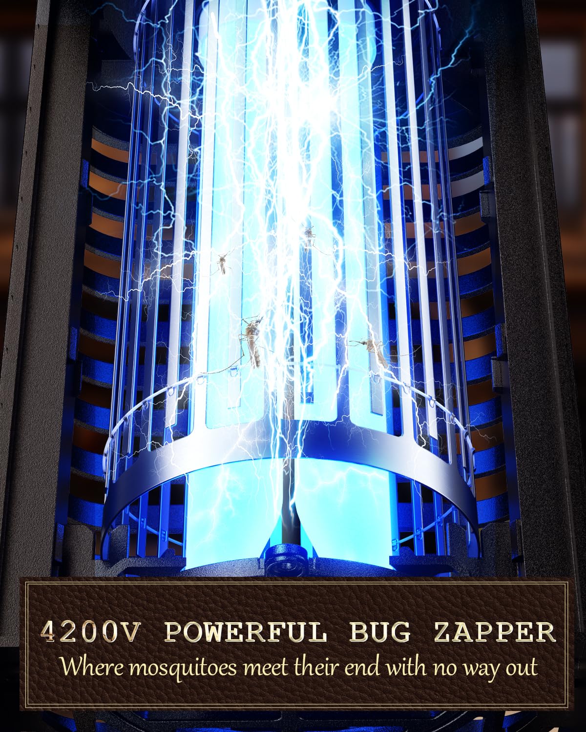 Minimoon Bug Zapper Outdoor with hanging hook and power cord