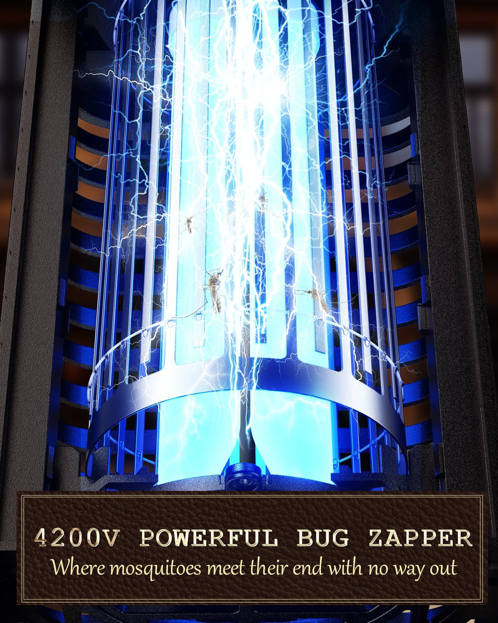 Minimoon Bug Zapper Outdoor with hanging hook and power cord