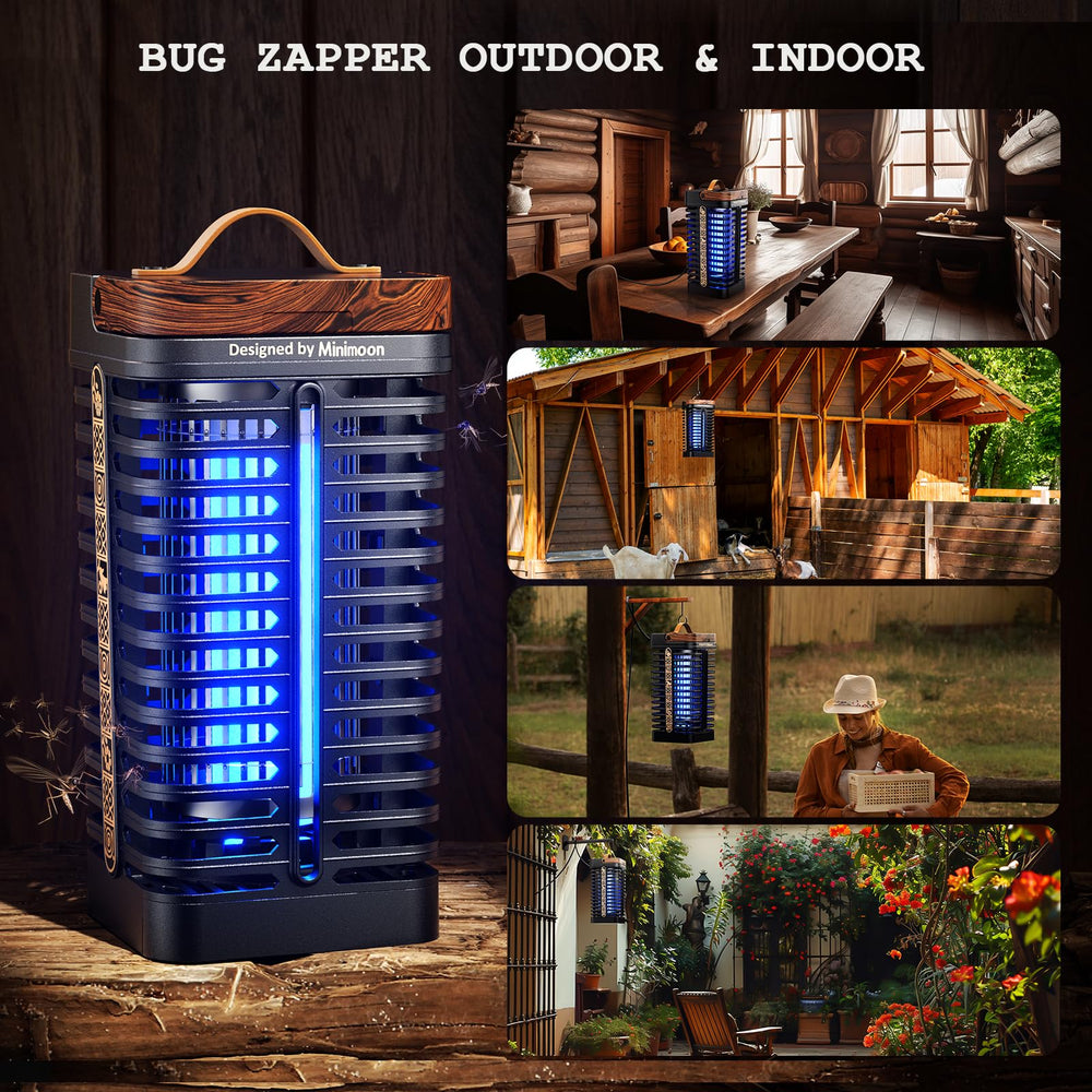 Minimoon Bug Zapper with hanging hook for versatile use