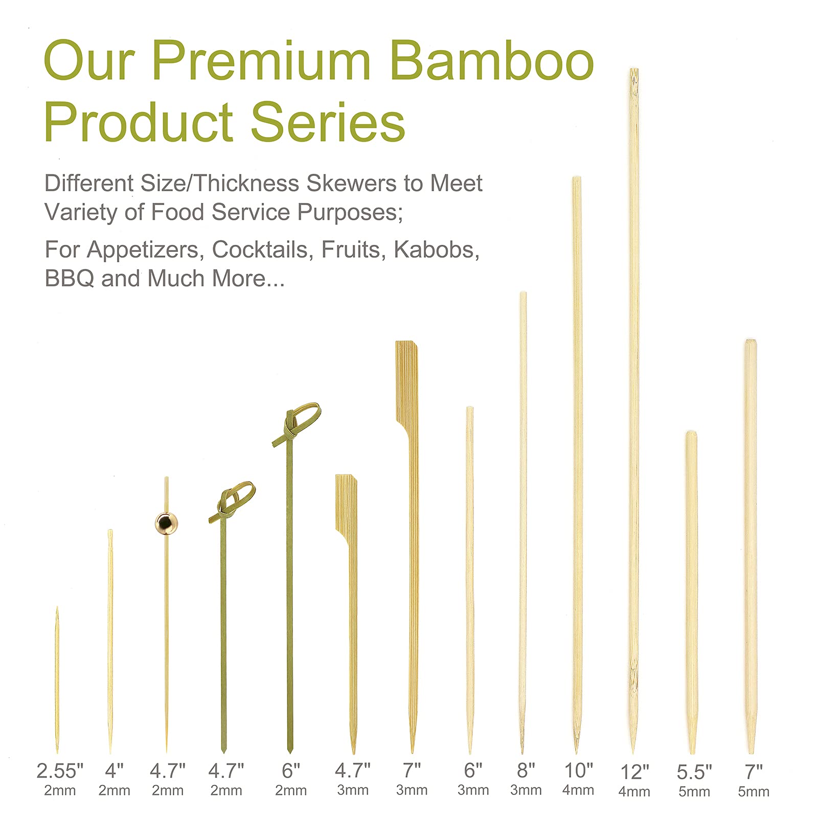 Minisland bamboo skewer polished finish detail