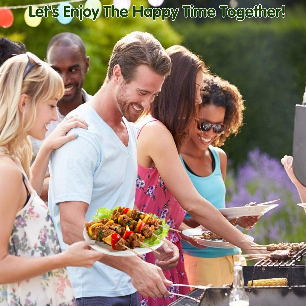 Minisland skewers with assorted grilled food