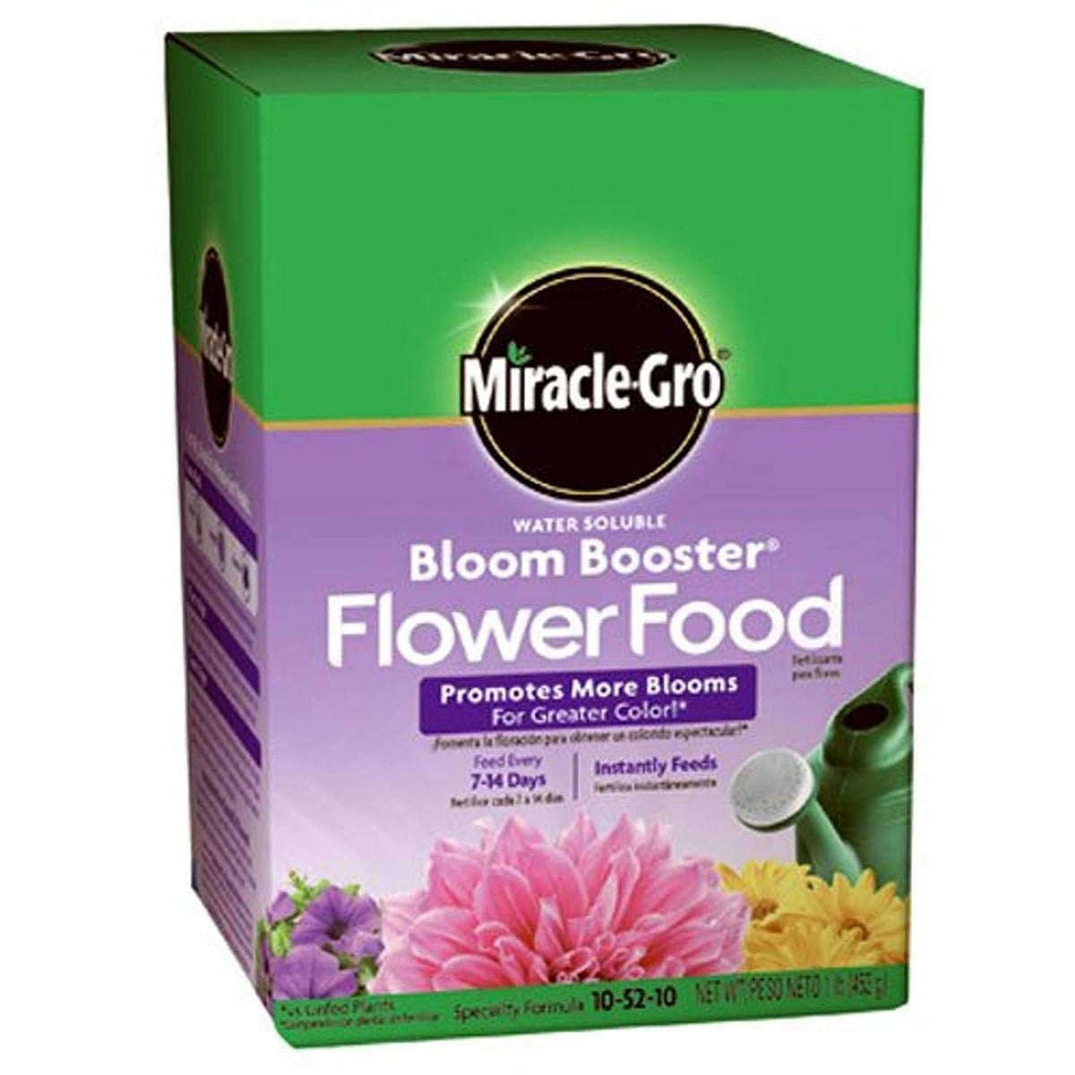 Miracle-Gro Bloom support Flower Food 1 lb liquid fertilizer front view