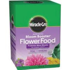 Miracle-Gro Bloom support Flower Food 1 lb liquid fertilizer packaging side view