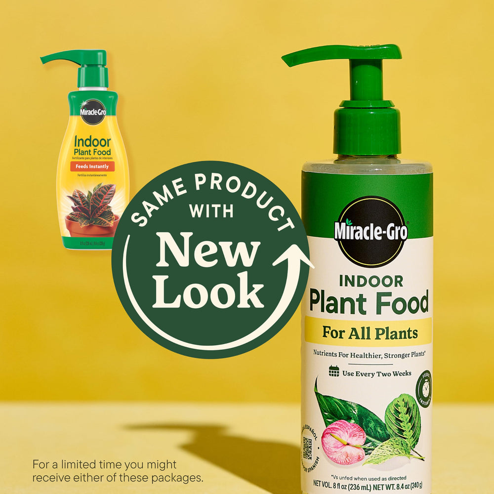 Miracle-Gro Indoor Plant Food 8 fl. oz. bottle back view