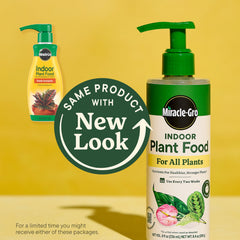 Miracle-Gro Indoor Plant Food 8 fl. oz. bottle back view