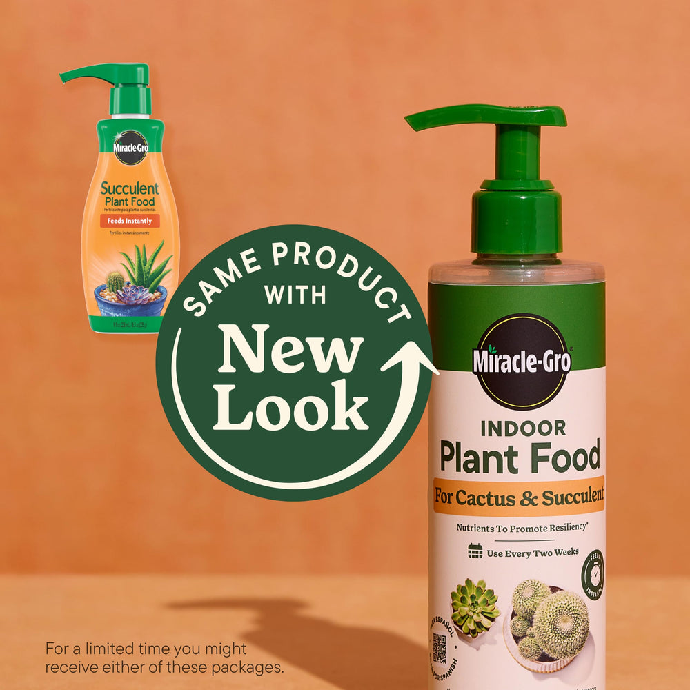 Miracle-Gro Indoor Plant Food 8 fl oz bottle for cactus and succulent