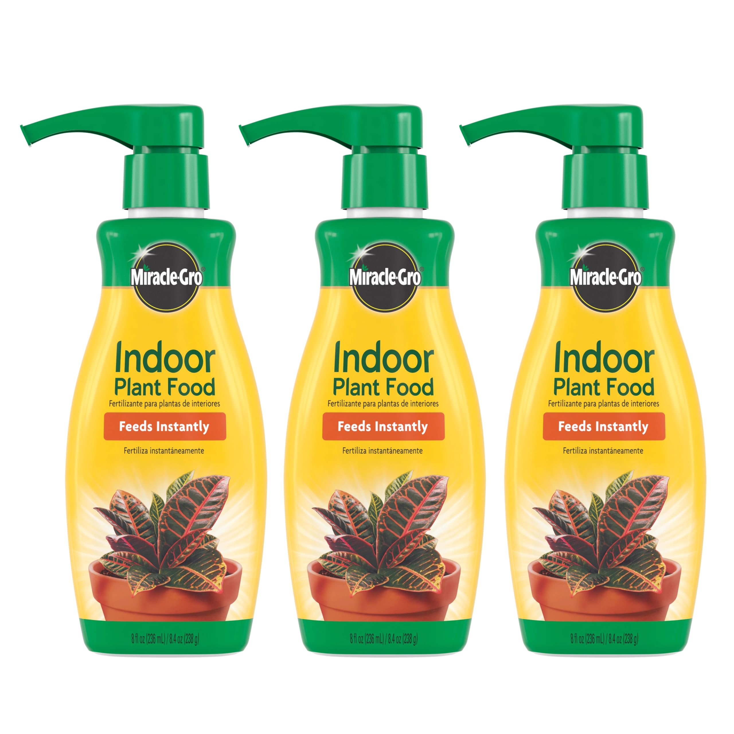 Miracle-Gro Indoor Plant Food 8 oz bottle front view