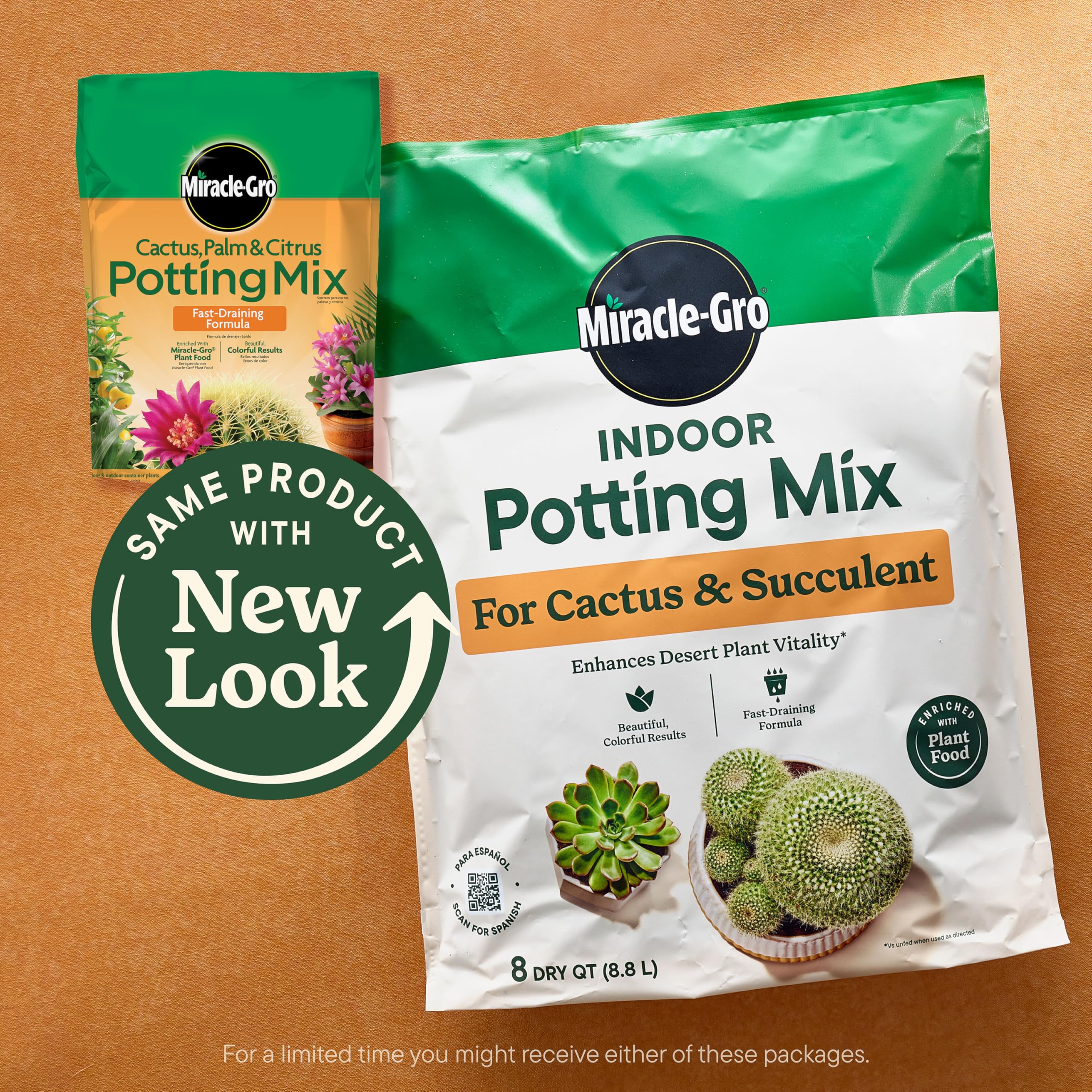 Miracle-Gro Indoor Plant Food application on succulent soil