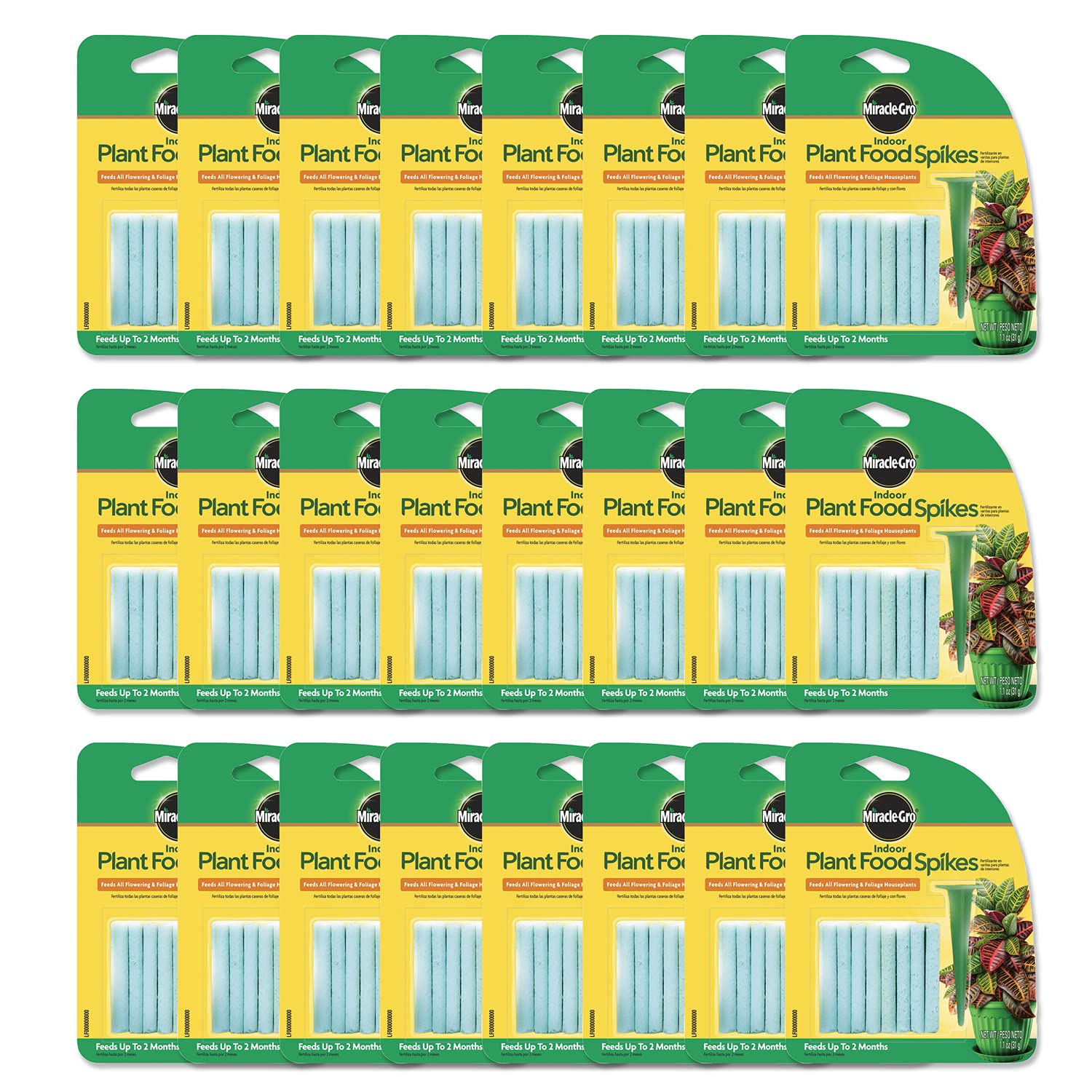 Miracle-Gro Indoor Plant Food Spikes 24 Count packaging
