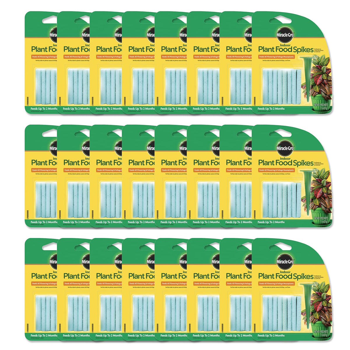 Miracle-Gro Indoor Plant Food Spikes 24 Count packaging