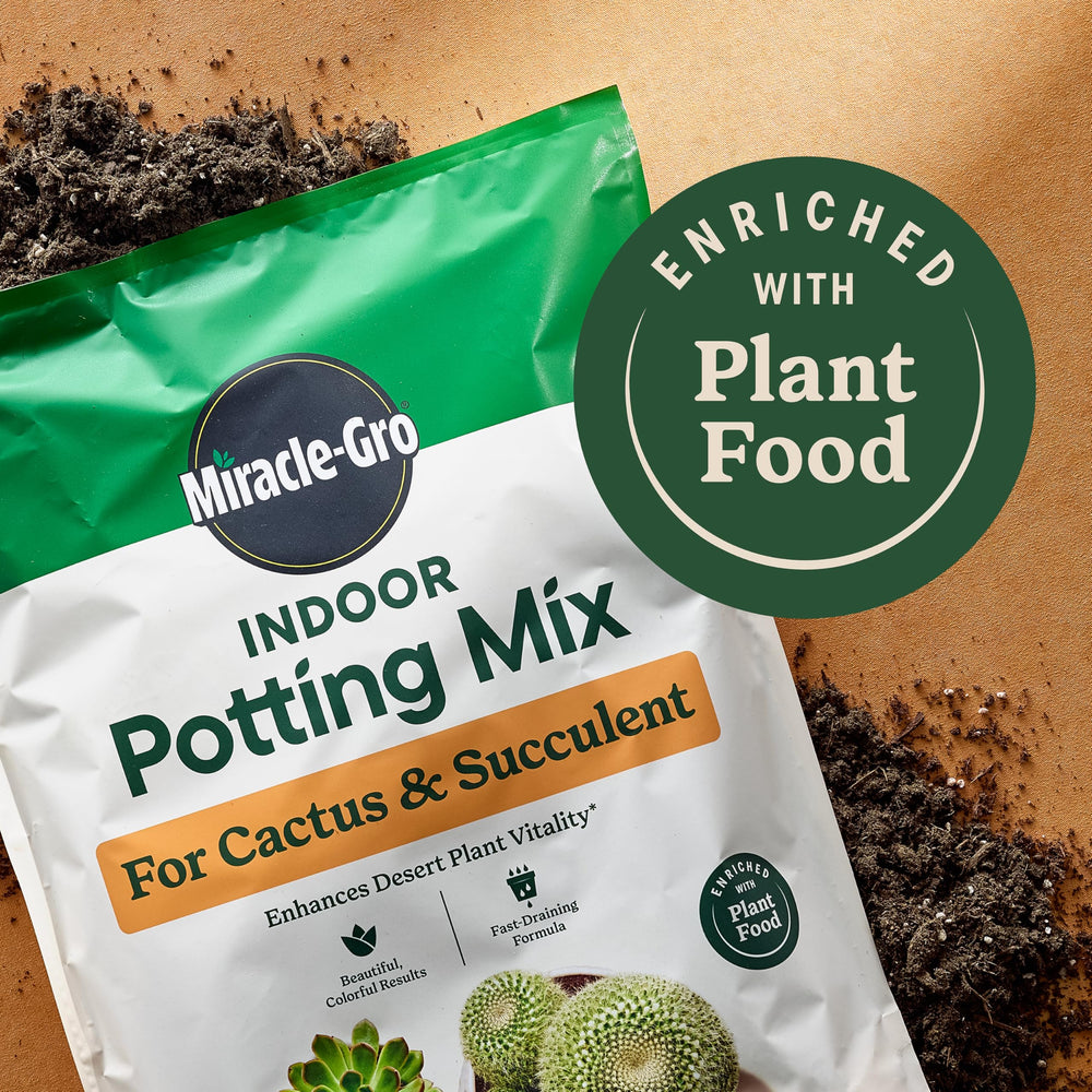 Miracle-Gro Indoor Potting Mix bag side view