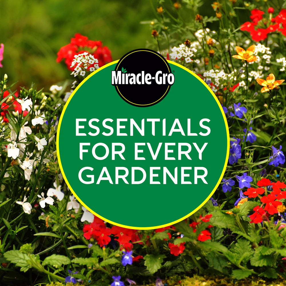 Miracle-Gro Nitrile Gardening Gloves on a gardening table