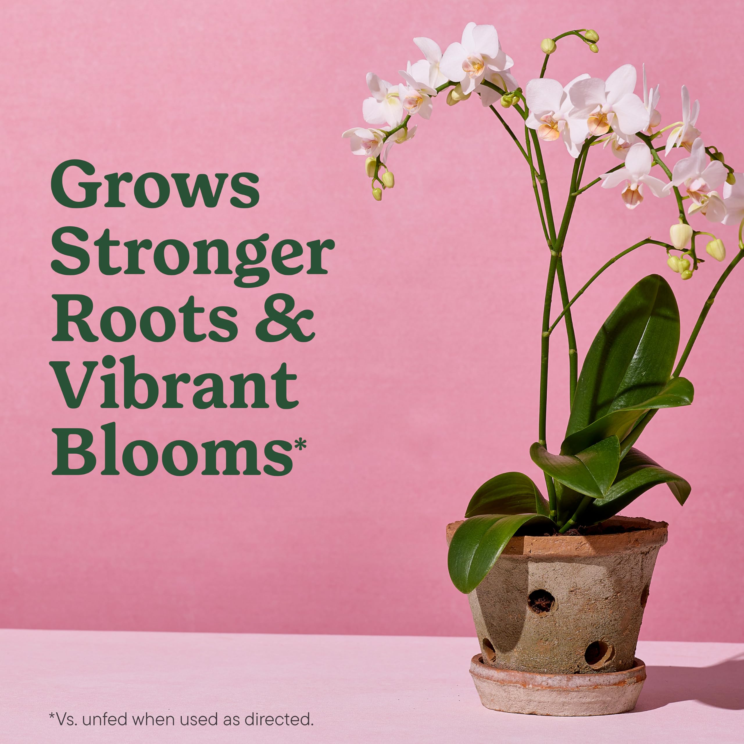 Miracle-Gro Orchid Potting Mix in a pot with orchids