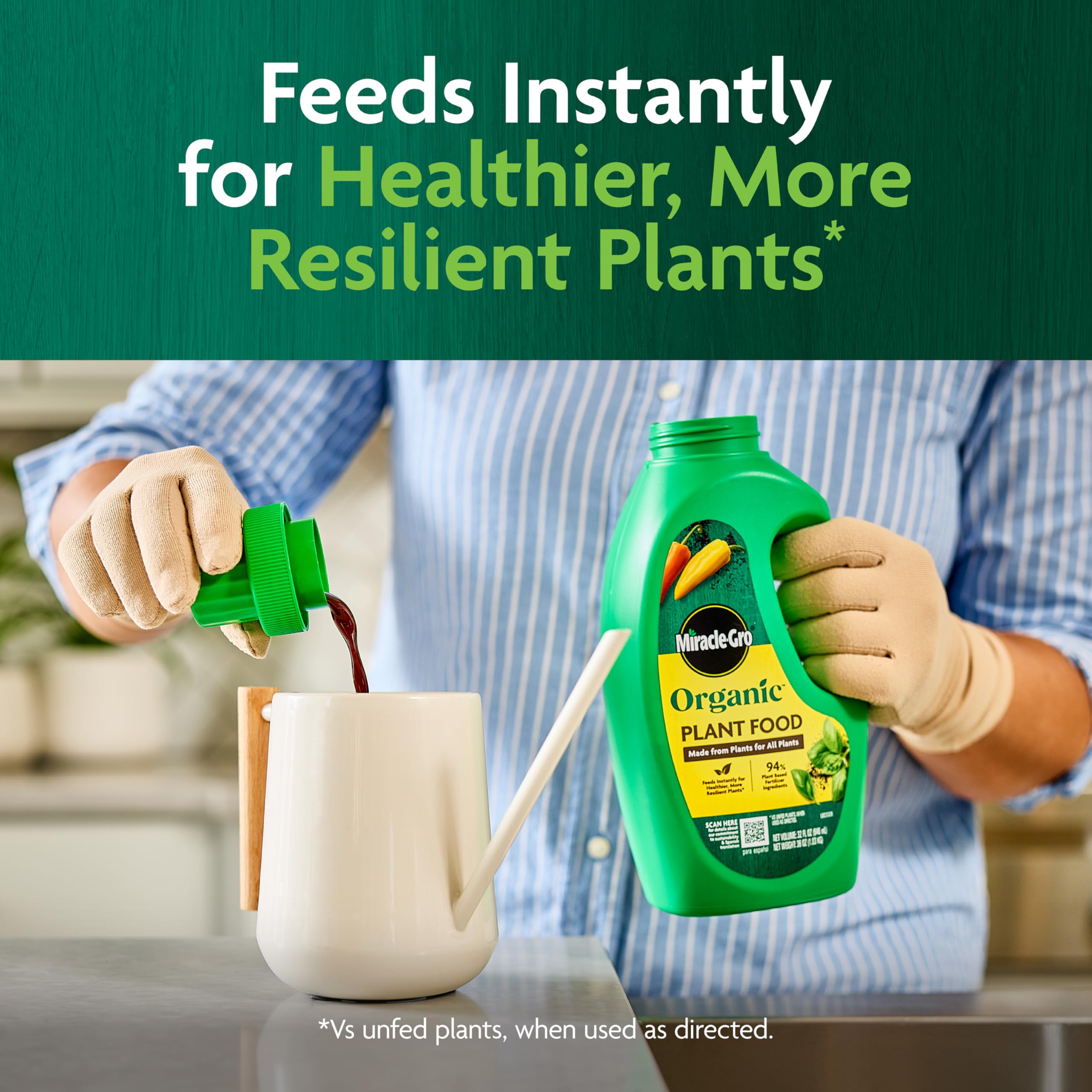 Miracle-Gro Organic Plant Food application instructions