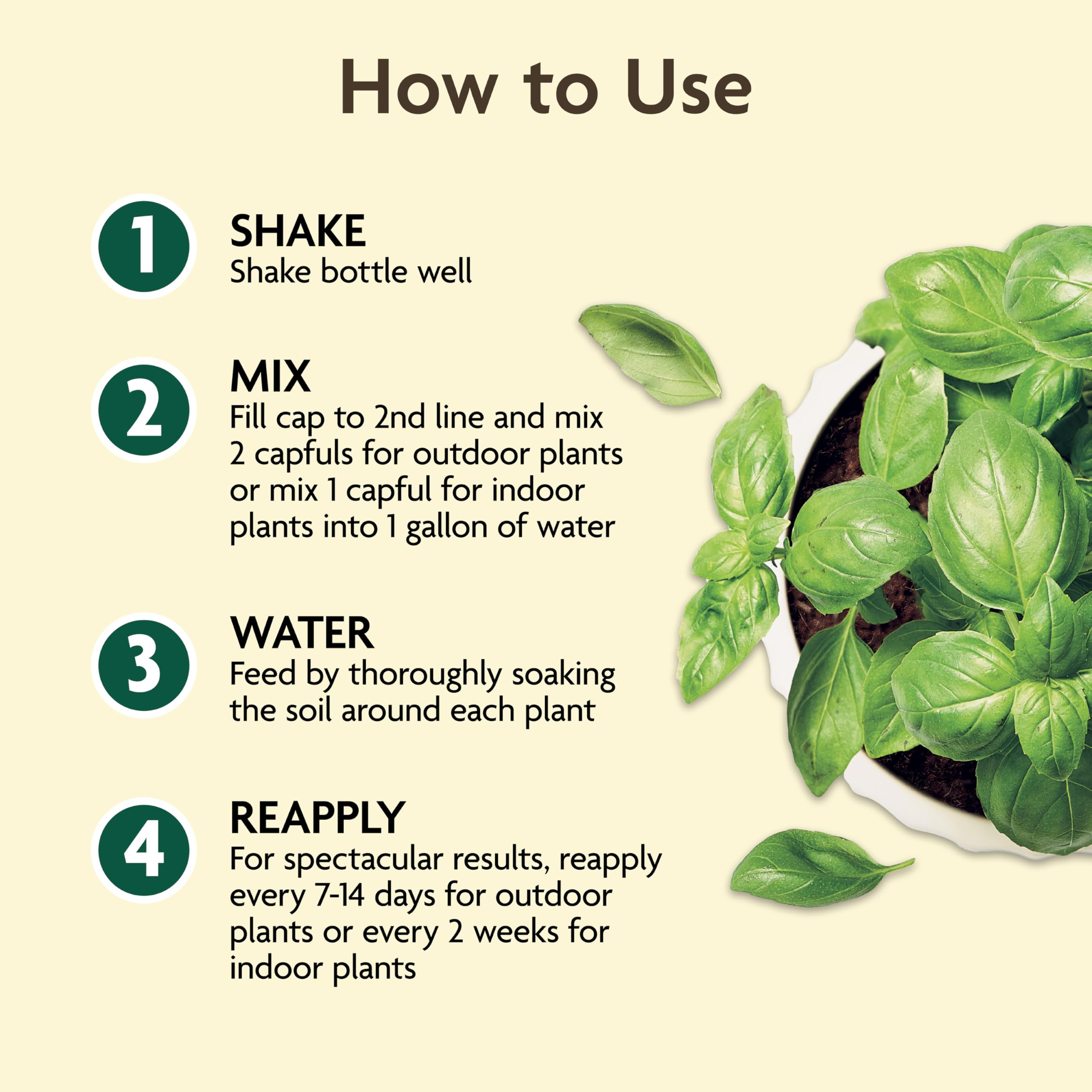 Miracle-Gro Organic Plant Food in garden setting