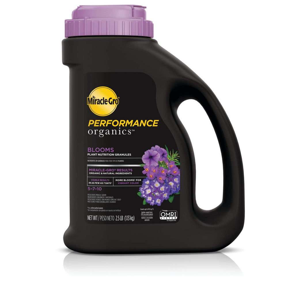 Miracle-Gro Performance Organics Blooms Plant Nutrition Granules 2.5 lb front view