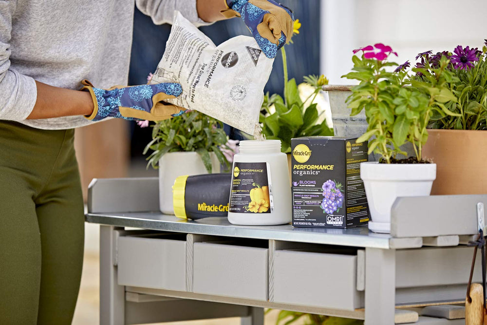 Miracle-Gro Performance Organics Blooms Plant Nutrition ready to use in a watering can