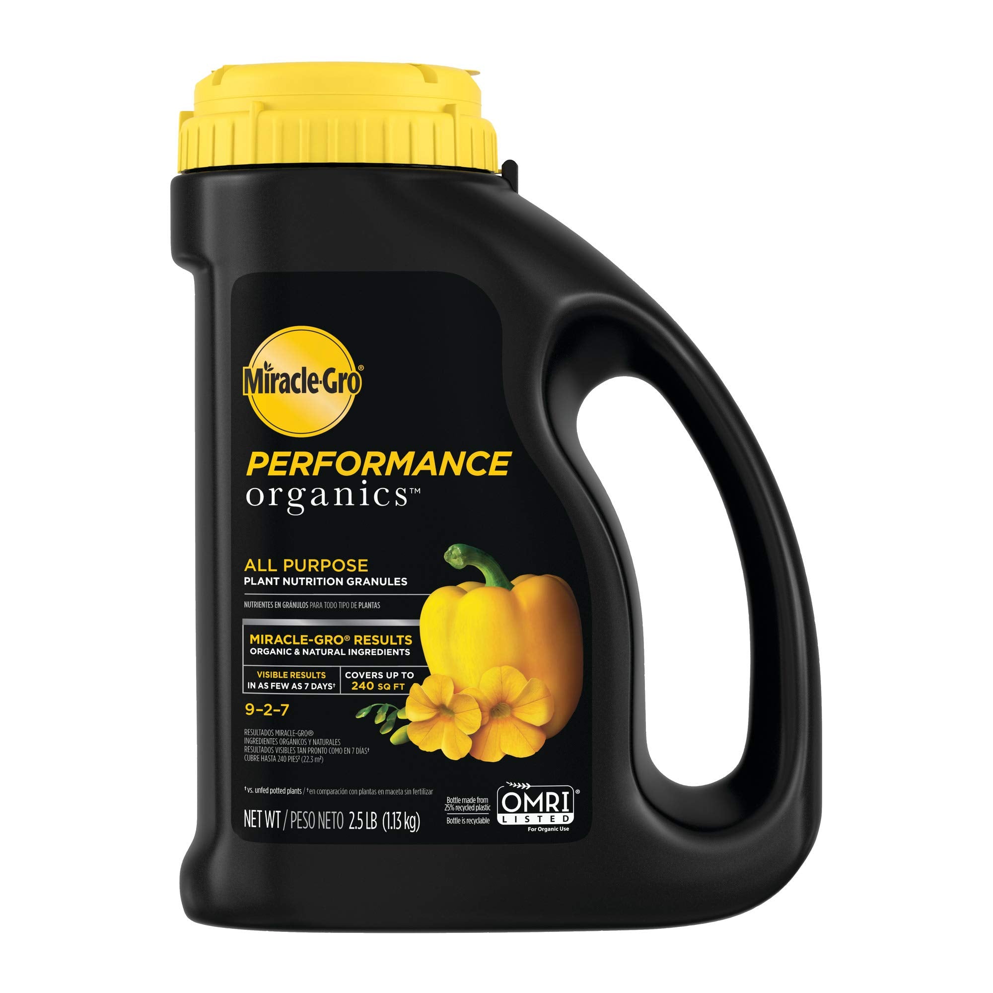 Miracle-Gro Performance Organics Plant Nutrition Granules 2.5 lb front view