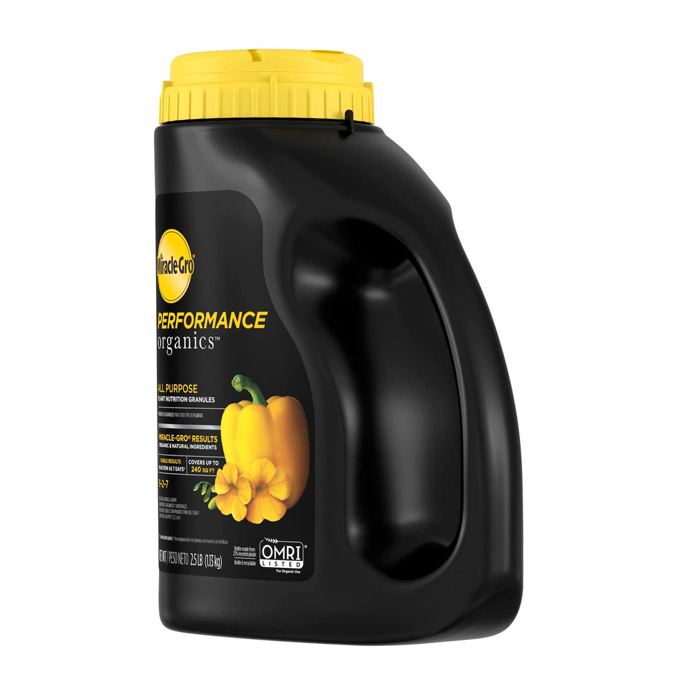 Miracle-Gro Performance Organics Plant Nutrition Granules application process