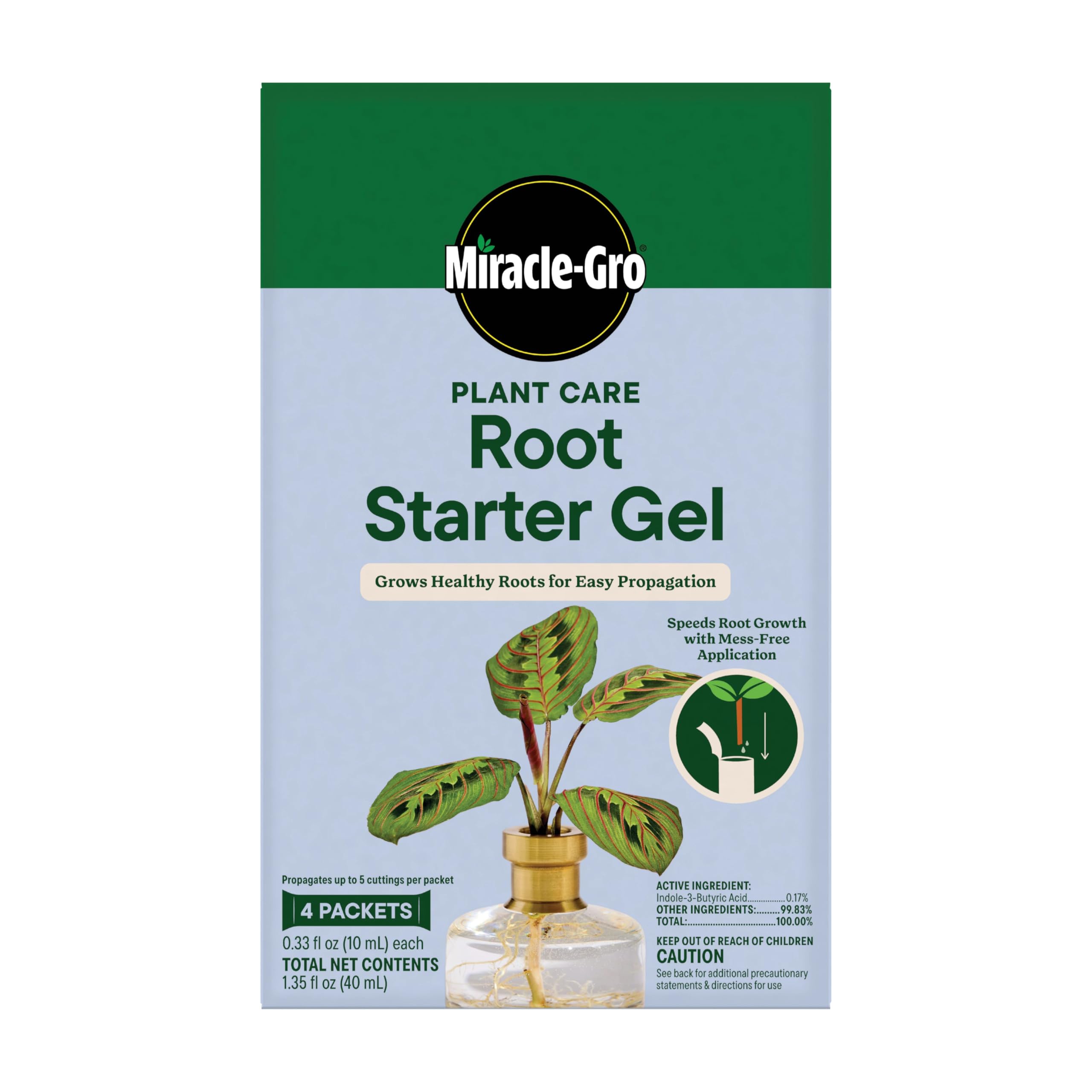 Miracle-Gro Plant Care Root Starter Gel packet front view