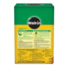 Miracle-Gro plant food packaging side view