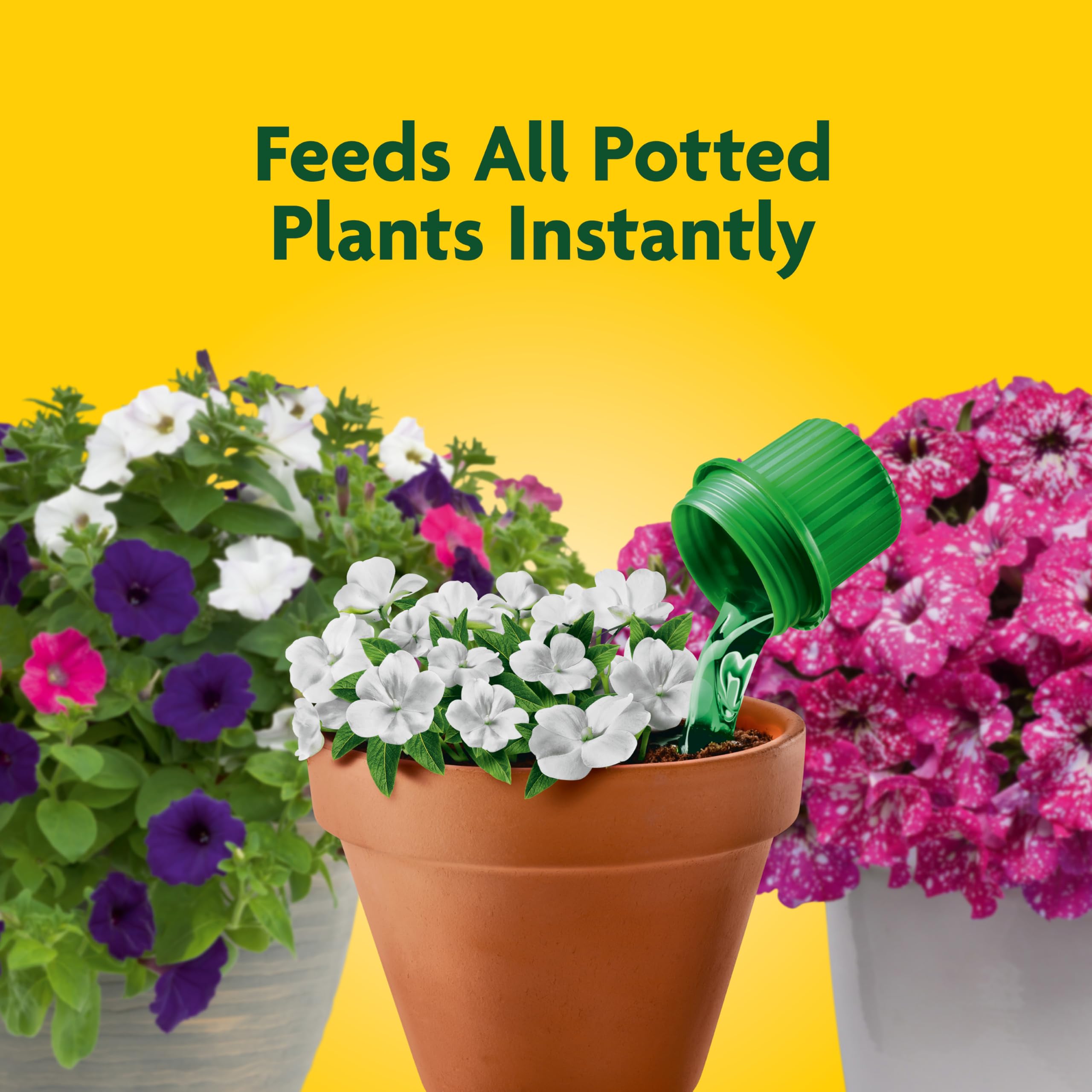 Miracle-Gro Pour & Feed Plant Food 32 fl oz back view