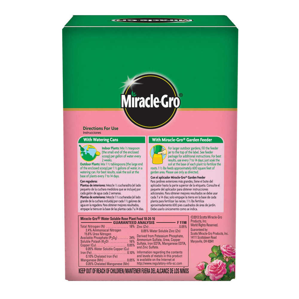 Miracle-Gro Rose Plant Food 1.5 lb liquid formula close-up