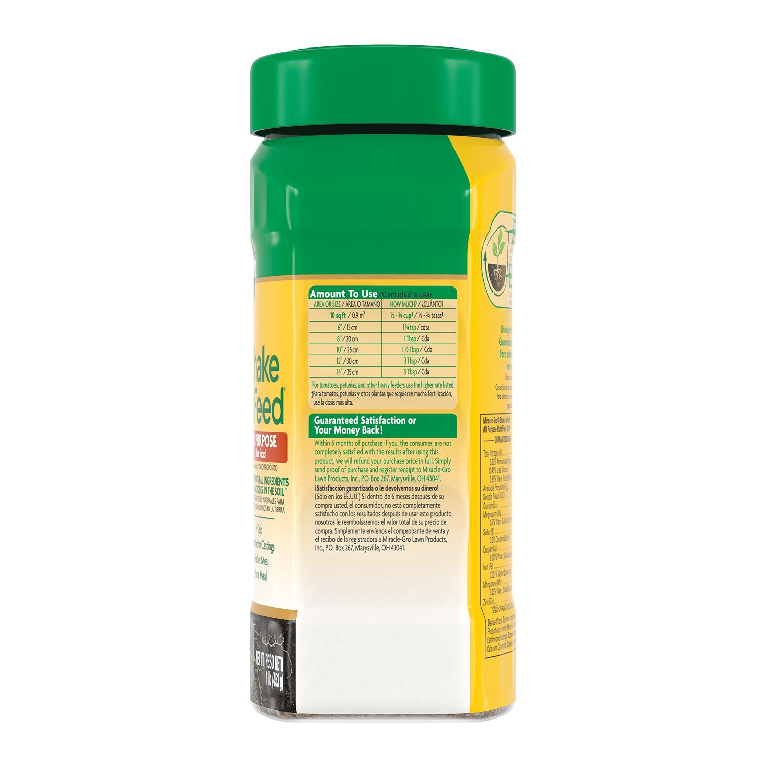 Miracle-Gro Shake 'N Feed 1 lb granules with plants