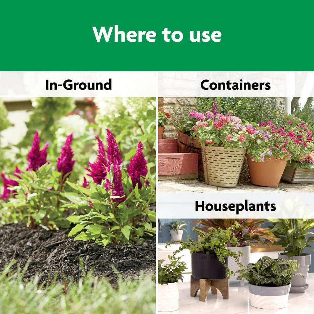 Miracle-Gro Shake 'N Feed All Purpose Plant Food usage instructions
