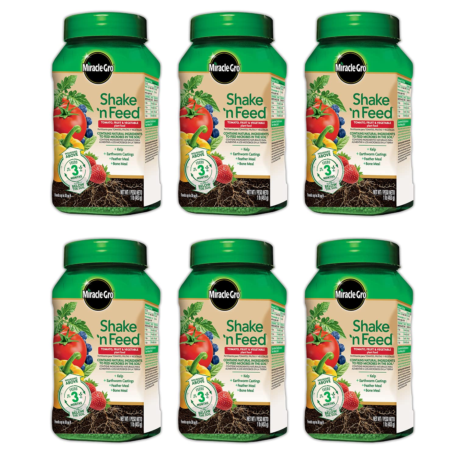 Miracle-Gro Shake 'N Feed Plant Food 1 lb package front view