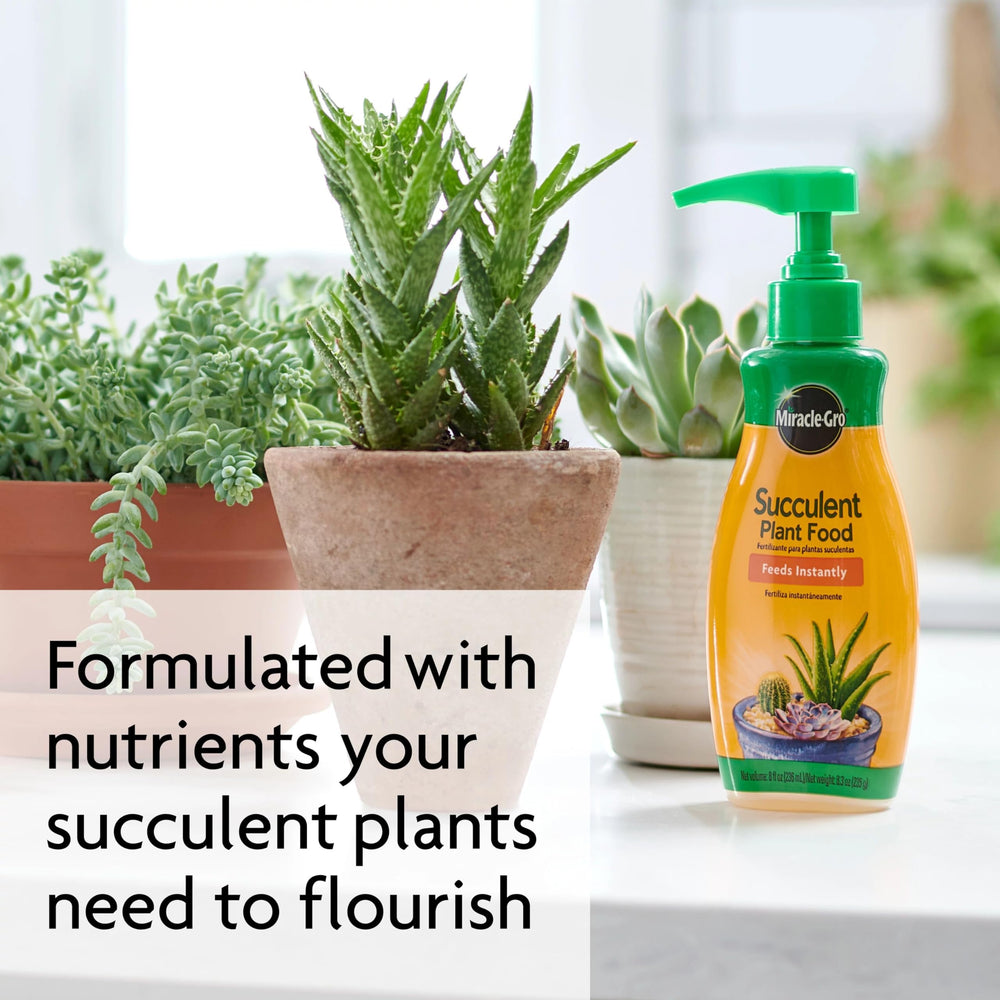 Miracle-Gro Succulent Plant Food label close-up