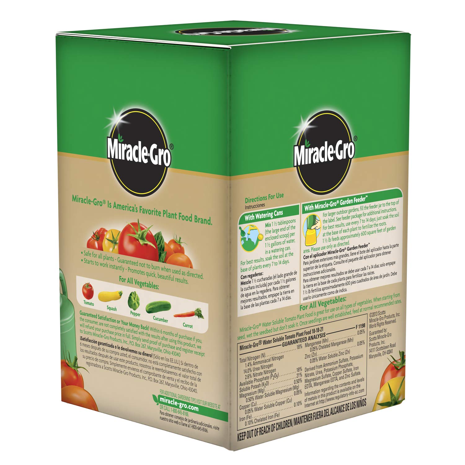 Miracle-Gro Tomato Plant Food six-pack display