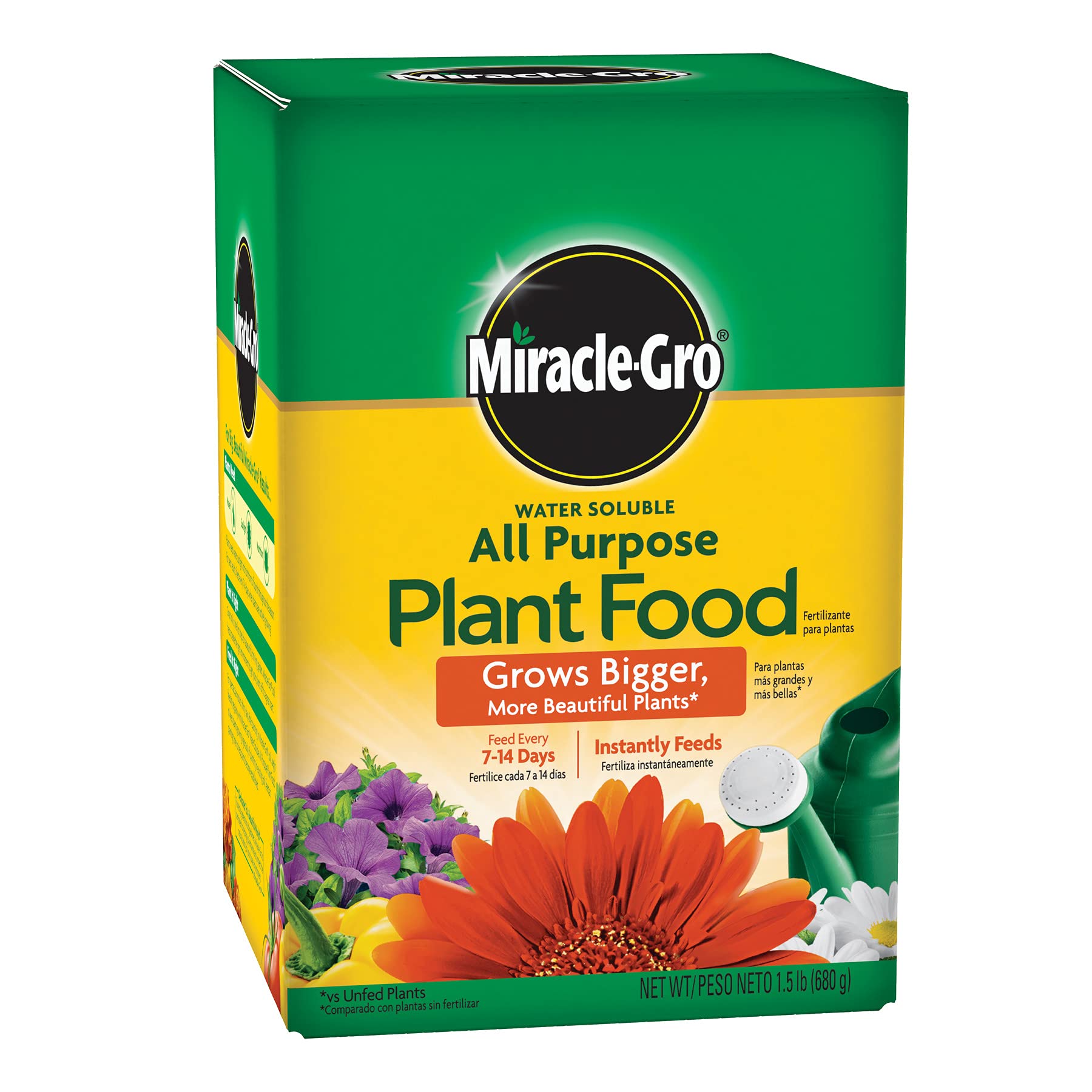 Miracle-Gro Water Soluble All Purpose Plant Food 1.5 lb container front view