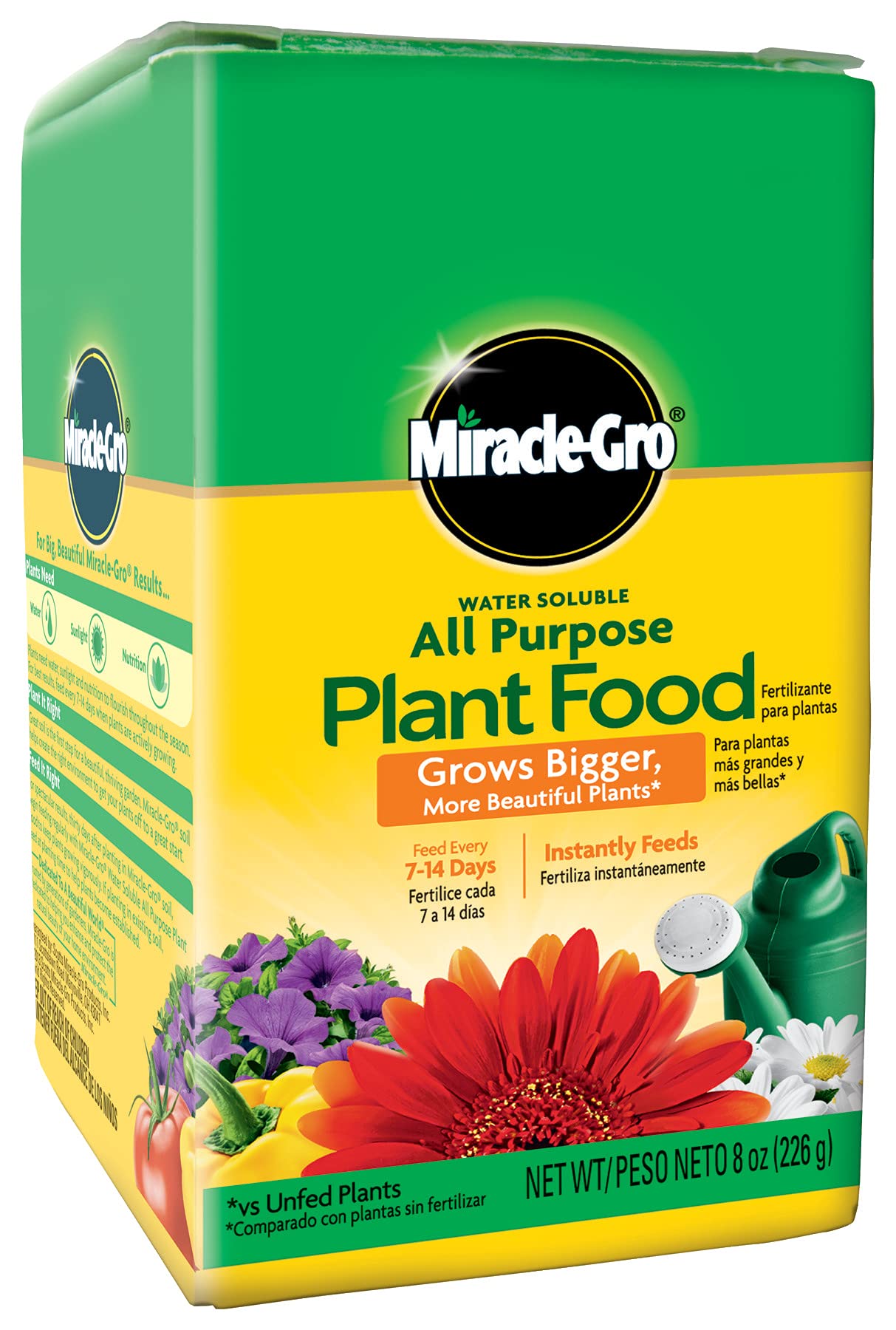 Miracle-Gro Water Soluble All Purpose Plant Food 8 oz front view