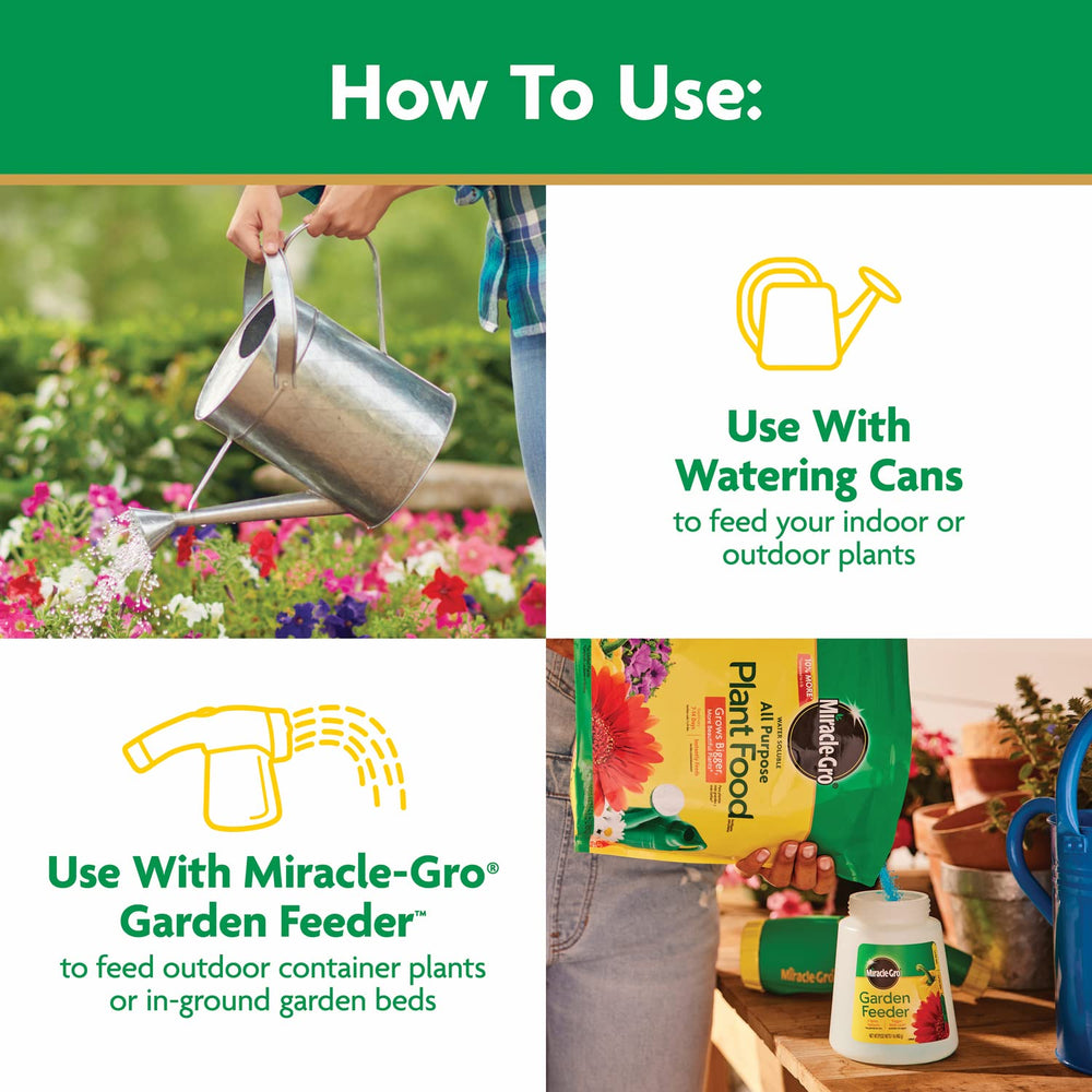 Miracle-Gro Water Soluble Plant Food with houseplants