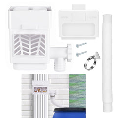 MISDENK Rain Barrel Diverter Kit with removable filter door