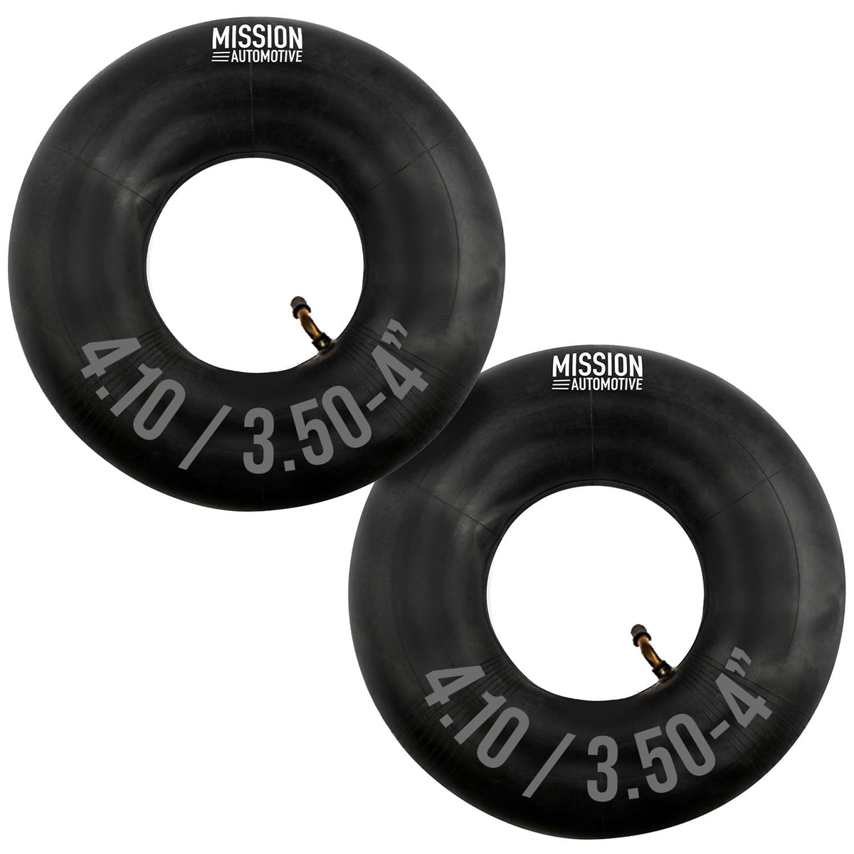 Mission Automotive Replacement Tire Inner Tube Pack of 2, 10 Inch