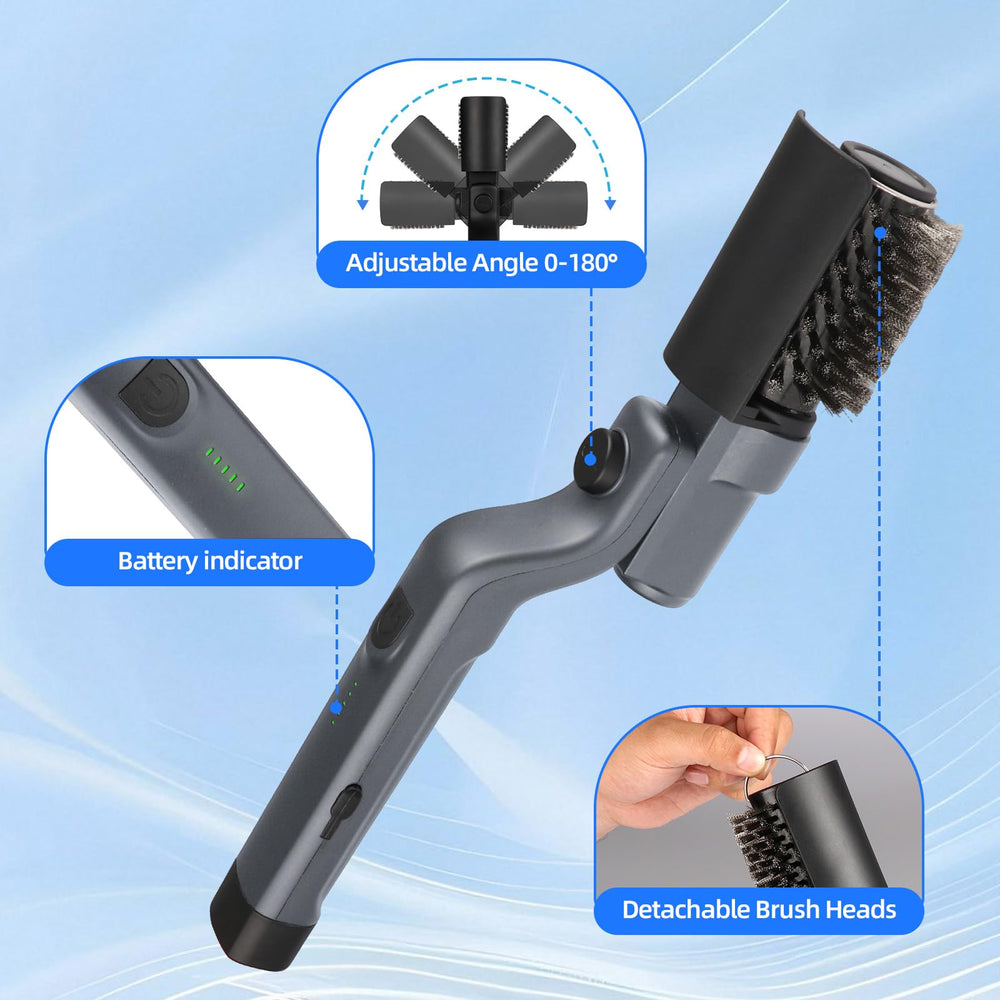 Mistcado Electric Grill Brush showing waterproof feature
