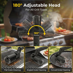 Mistcado Electric Grill Brush stainless steel brush head