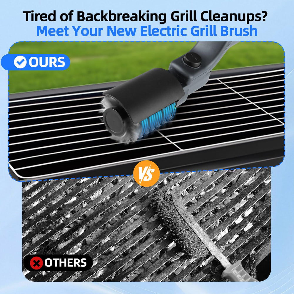 Mistcado Electric Grill Brush with USB-C charging port