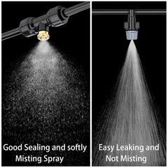 Misting nozzle tee included in the pack