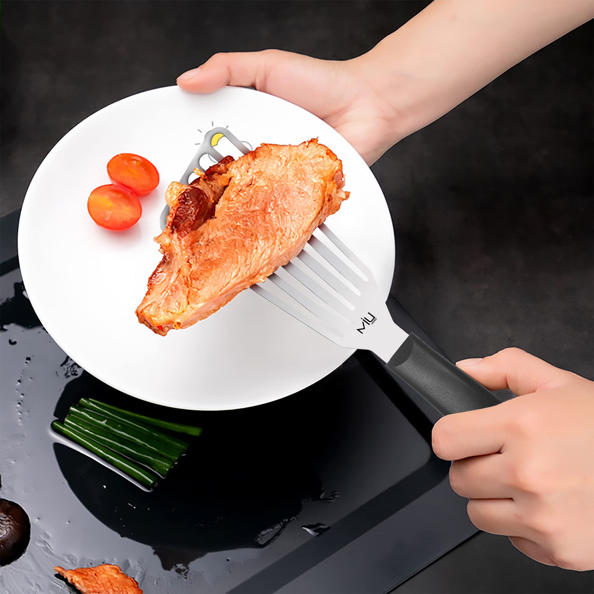 MIU France Fish Spatula with removable scraper